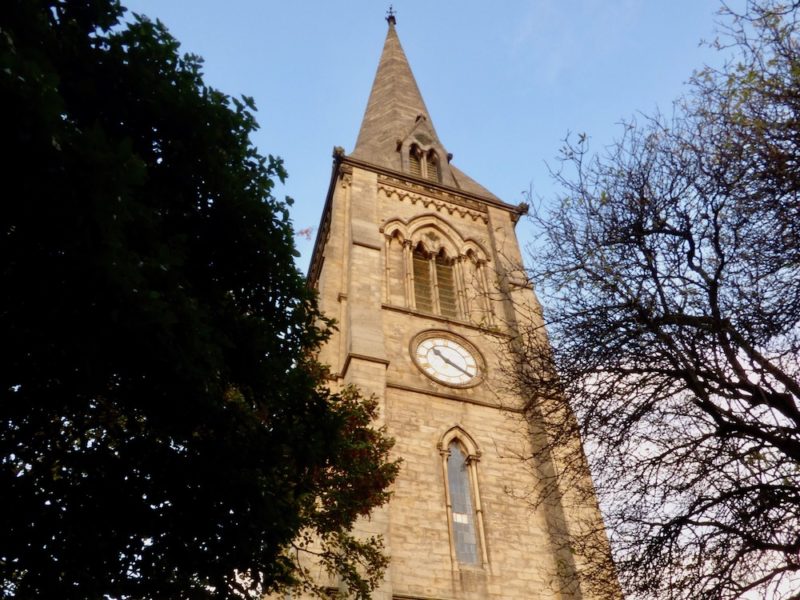 St Marys Spire, Hunslet (Image reused from <a href="https://southleedslife.com/hunslets-spire-is-set-to-stay/">South Leeds Life</a>)